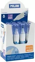 Mini korektorius 5 ml metaline antgaliu MILAN 12 vnt