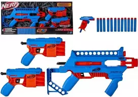 Hasbro Žaislinis šautuvas Nerf Alpha Strike Blast Kit su trimis paleidikliais