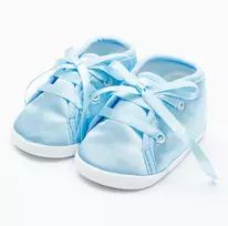 New Baby satininiai kūdikių batukai mėlyni, 12-18 mėn., dydis 6-18 mėn.