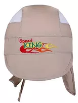 New Baby Speed King smėlio spalvos vasarinė kepurė-šalikas, dydis 116 (5-6 m.)