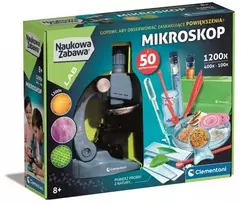 Clementoni Edukacinis mikroskopas su 1200x didinimu ir telefono laikikliu