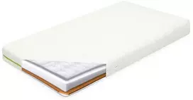 Vaikiškas čiužinys New Baby CLASSY 120x60x11 cm iš grikių lukštų, putų ir kokoso pluošto su Aloe Vera