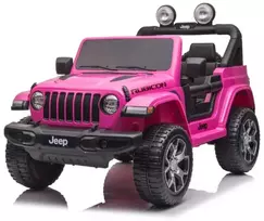 Baby Mix Jeep Wrangler Rubicon rožinis akumuliatorinis automobilis
