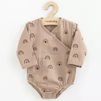 New Baby Rainbow muslininis bodis su raišteliais šonuose, dydis 86 (12-18 mėn.)