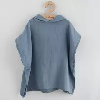 Kūdikių muslininis pončas New Baby Feeling Mėlyna, 35 cm, dydis XS