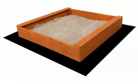 Vaikiška medinė smėlio dėžė su suolais Baby Mix 120x120 cm