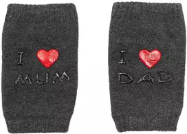 Kūdikių kelių apsaugos New Baby su ABS „I Love Mum and Dad“, grafito spalvos
