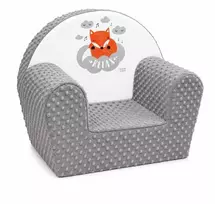 New Baby Fox pilka Minky kėdutė vaikams
