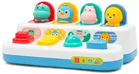 Interaktyvus žaislas „Peekaboo Baby Mix“ – iššokantys langeliai su gyvūnais