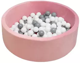 Vaikiškas sausas baseinas su kamuoliukais New Baby rožinis