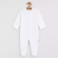New Baby praktiškas baltos spalvos berniuko medvilninis kombinezonas, dydis 86 (12-18 mėn.)