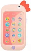 Lavinamasis žaislinis telefonas Baby Mix rožinis