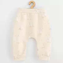 New Baby The Best mėlynos medvilninės kūdikių sportinės kelnės Goose