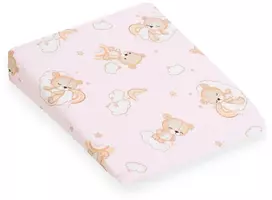 Užvalkalas pagalvėlės vežimėliui New Baby BASIC 30x37 cm rožinis