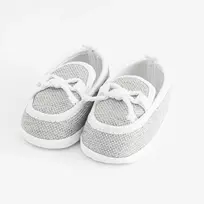 New Baby pilkos mokasinų tipo kojinės kūdikiams, dydis 3-6 mėn.