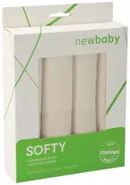Ekologiškos medvilninės sauskelnės New Baby Softy 70 x 70 cm, 4 vnt.