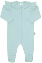 Medvilninis kombinezonas kūdikiui New Baby Stripes, ledų mėlynas, dydis 68 (4-6 mėn.)