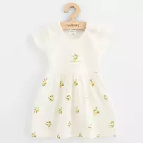 New Baby Olives trumpomis rankovėmis ekologiškos medvilnės suknelė kūdikiams