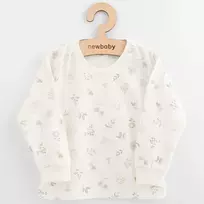Vaikiški medvilniniai marškinėliai ilgomis rankovėmis New Baby Kindergarten su gėlėmis