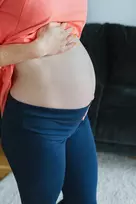 Aukšto liemens motinystės tamprės Milk & Love mėlynos, dydis S