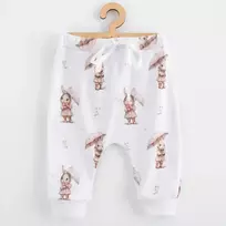 Vaikiškos medvilninės jogger kelnės New Baby For Babies su zuikučiu