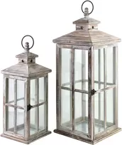 Mondex Since 1986 LOKKE Komplet 2 latarni25x25x64cm/18x18x47cm