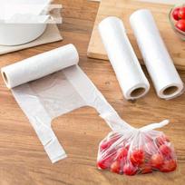 Vienkartiniai plastikiniai maisto maišeliai