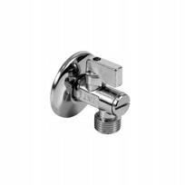 Kampinis rutulinis vožtuvas su filtru, skirtas maišytuvui ir bakeliui 1/2x3/8", 1/2x3/8