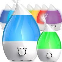 RETOO E683 ultragarsinis oro drėkintuvas, tylus difuzorius, LED lemputė 7 spalvų, 25W, jonizatorius, 2.6L