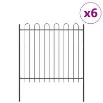 vidaXL Sodo tvora 6 pcs Pilka 10,2 x 1,5 m Miltelinis plienas