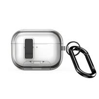 „Dux Ducis Apple AirPods Pro 3 PECR“ serijos PC+TPU dėklas su kabliuku, pilkas