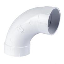 PVC 90° alkūnė Santech SV8046 centrinėms dulkių siurbimo sistemoms