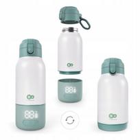 Nešiojamas belaidis pieno šildytuvas-termosas Kinderkraft Gaja, žalias, 500 ml