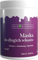 Bioelixire plaukų kaukė ilgiems plaukams su keratinu ir sėmenų aliejumi 1L