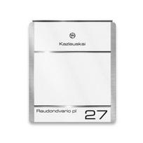 Pašto dėžutė | personalizuota graviravimu | pasirenkamas laikraščių skyrius | RAL9016 Balta | Moris