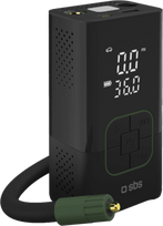 SBS portable compressor with 3,600mAh power bank, black