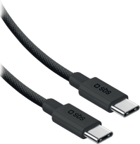 SBS USB-C to USB-C nylon cable 2m 240W black