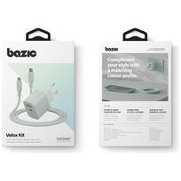 Energea Bazic GoPort Velox Kit USB-C/USB-A GaN 35W Green