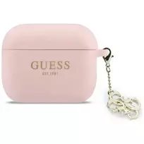 Case Guess Silicone 4G Charm for AirPods  Pro 3 pink