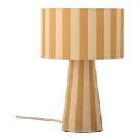 Geltonos spalvos iš tekstilės stalinis šviestuvas (aukštis 30 cm) su tekstiliniu gaubtu Emmie – Bloomingville