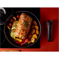 TEFAL | Pan set | Ingenio Eco Resist L3979102 | Frying | Diameter 24/28 cm | Halogen, induction, ceramic glass, gas, electric | Suitable for induction hob | Removable handle | Black