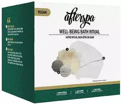 „AfterSpa Well-Being Bath Ritual“ dovanų rinkinys, putojančios vonios bombos, 2 vnt. prausimosi kempinės, plaukų rankšluostis