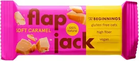 The Beginnings Avižų batonėlis FLAPJACK su karamele, veganiškas, 60 g