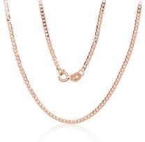 Auksinė grandinėlė Curb 2 mm, briaunų apdirbimas deimantu, Raudonas Auksas 585 praba