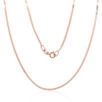 Auksinė grandinėlė Marina 1.1 mm, briaunų apdirbimas deimantu, Raudonas Auksas 585 praba