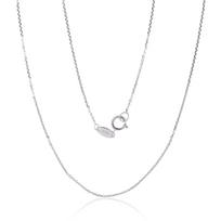 Auksinė grandinėlė Anchor 0.8 mm, briaunų apdirbimas deimantu, Baltas Auksas 585 praba