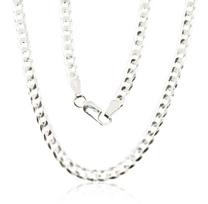 Sidabrinė grandinėlė Curb 3.9 mm, briaunų apdirbimas deimantu, Sidabras 925 praba