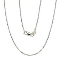 Sidabrinė grandinėlė Snake 1 mm, Sidabras 925 praba, rodis (padengti)