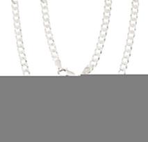 Sidabrinė grandinėlė Curb 3.5 mm, briaunų apdirbimas deimantu, Sidabras 925 praba