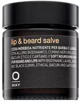 OWAY Lip & Beard Salve maitinamasis barzdos ir lūpų vaškas, 30 ml